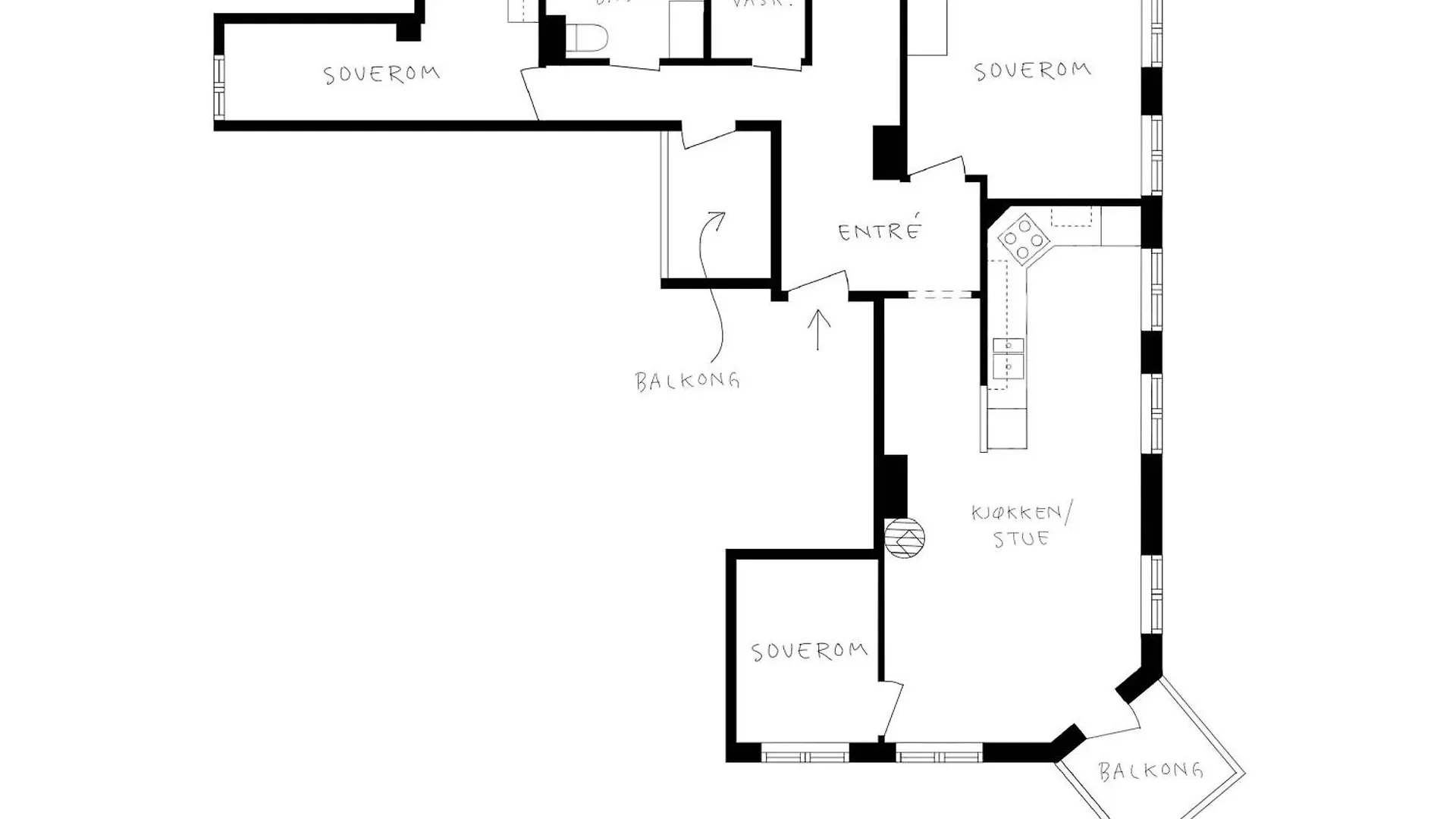 Renovated Gem With Balcony In Central Street Bergen 0*,